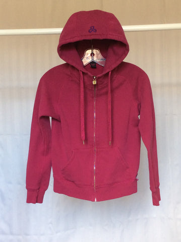 Women's dark pink zip-up hoodie (tna) - XS