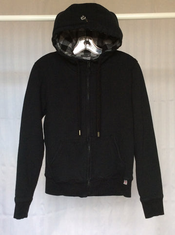 Women's black zip-up hoodie (tna) - L