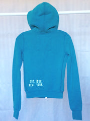 Women's blue logo zip-up hoodie (Abercrombie & Fitch) - M