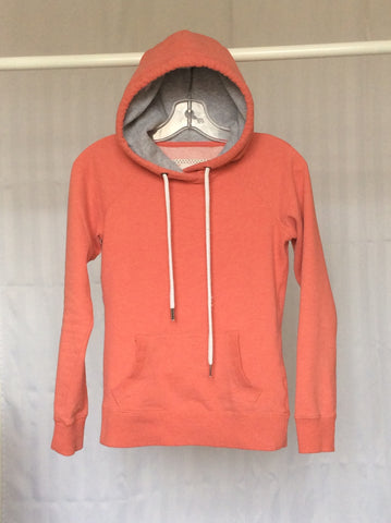 Women's coral pullover hoodie (Garage) - XS